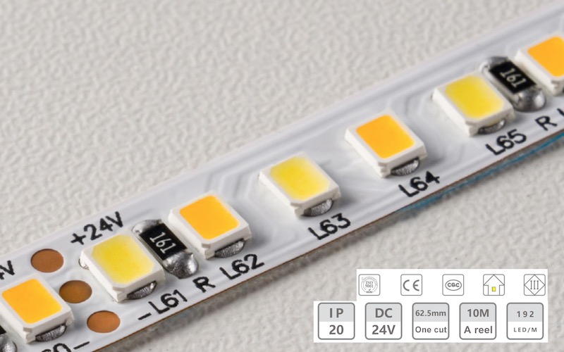 2VV-8MM-192D डॉअल डीअल रंग कम-भोल्टेज लाइट स्ट्रिप